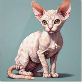 DEVON REX CAT Posters and Art